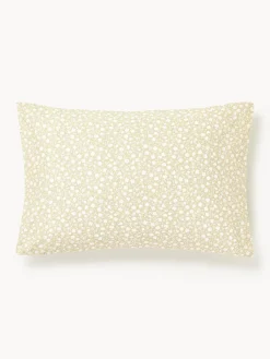 Funda de almohada de algodón lavado con fino estampado floral Nolana