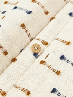 Funda de almohada de algodón con flecos con mechones Lenja