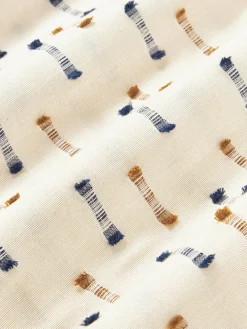 Funda de almohada de algodón con flecos con mechones Lenja