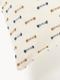 Funda de almohada de algodón con flecos con mechones Lenja