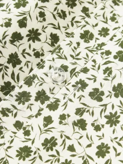 Funda de almohada de algodón lavado con fino estampado floral Nolana