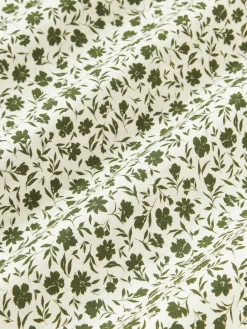 Funda de almohada de algodón lavado con fino estampado floral Nolana