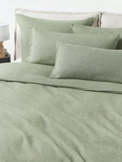 Funda de almohada de franela con punto espiga Wanda