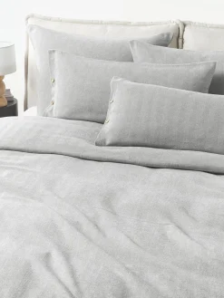 Funda de almohada de franela con punto espiga Wanda