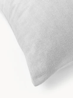 Funda de almohada de franela con punto espiga Wanda