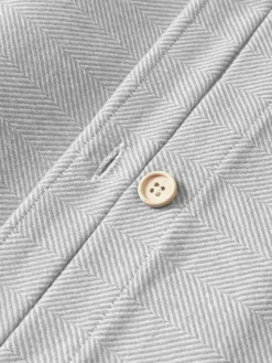 Funda de almohada de franela con punto espiga Wanda