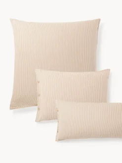 Funda de almohada de franela con rayas finas Javon