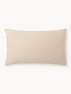 Funda de almohada de franela con rayas finas Javon