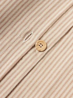 Funda de almohada de franela con rayas finas Javon