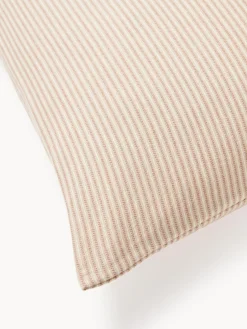 Funda de almohada de franela con rayas finas Javon