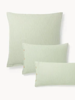 Funda de almohada de franela con rayas finas Javon