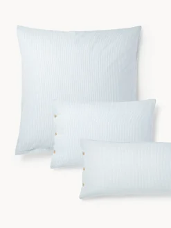 Funda de almohada de franela con rayas finas Javon