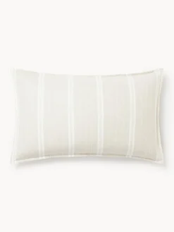 Funda de almohada de franela a rayas Belinda