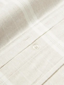 Funda de almohada de franela a rayas Belinda