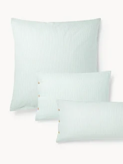 Funda de almohada de franela con rayas finas Javon