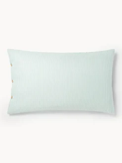 Funda de almohada de franela con rayas finas Javon