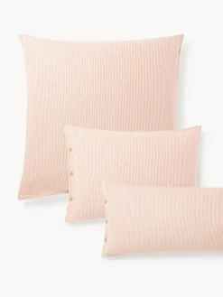 Funda de almohada de franela con rayas finas Javon