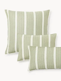 Funda de almohada de franela a rayas Belinda