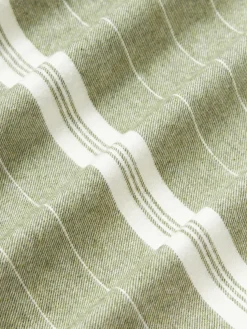 Funda de almohada de franela a rayas Belinda