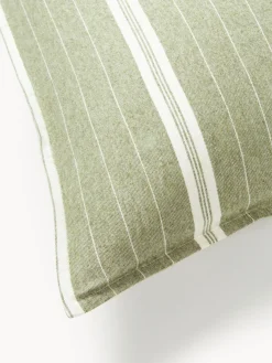 Funda de almohada de franela a rayas Belinda