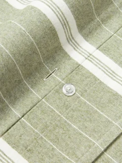 Funda de almohada de franela a rayas Belinda