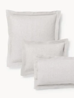 Funda de almohada de lino con dobladillo Linna