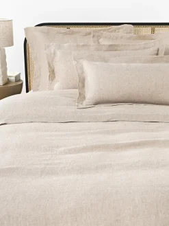 Funda de almohada de lino con dobladillo Linna