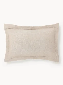 Funda de almohada de lino con dobladillo Linna