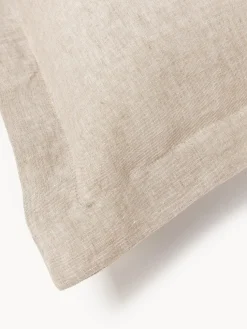Funda de almohada de lino con dobladillo Linna