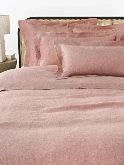 Funda de almohada de lino con dobladillo Linna
