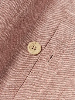 Funda de almohada de lino con dobladillo Linna