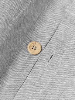 Funda de almohada de lino con dobladillo Linna