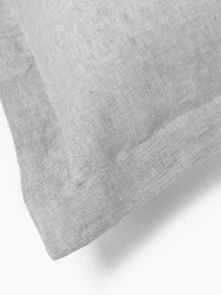 Funda de almohada de lino con dobladillo Linna