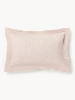 Funda de almohada de lino con dobladillo Linna
