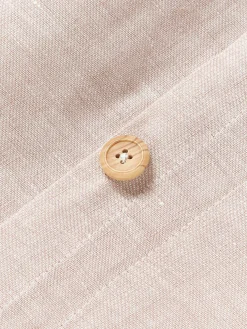 Funda de almohada de lino con dobladillo Linna