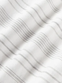 Funda de almohada de lino lavado con rayas Telma