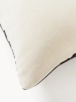 Funda de almohada de lino estampada Lexi