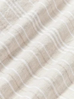 Funda de almohada de lino lavado con rayas Telma