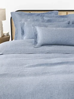 Funda de almohada de lino con ribete Linna