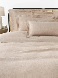 Funda de almohada de lino con ribete Linna