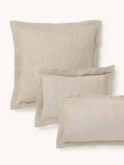 Funda de almohada de lino con ribete Linna