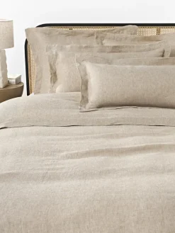 Funda de almohada de lino con ribete Linna