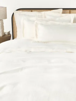 Funda de almohada de lino con ribete Linna