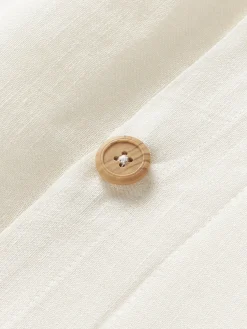 Funda de almohada de lino con ribete Linna