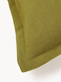 Funda de almohada de lino con dobladillo Taryn