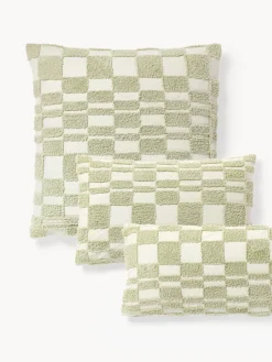 Funda de almohada de percal con decoración de mechones Scout