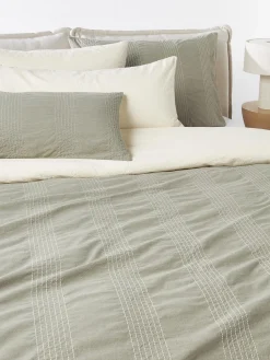 Funda de almohada de percal Graham