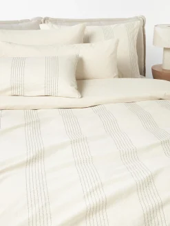 Funda de almohada de percal Graham