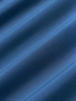 Funda de almohada de percal a cuadros con ribete Scarlet