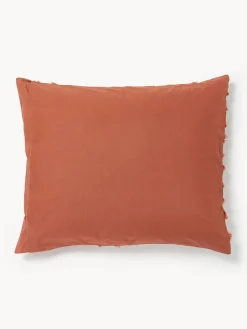 Funda de almohada de percal con ribete capitoné Phil